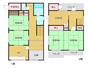 赤穂市中広 戸建て借家